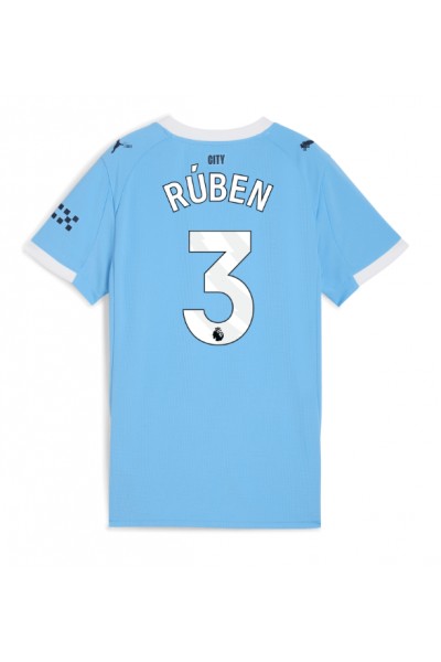 Manchester City Ruben Dias #3 Jalkapallovaatteet Naisten Kotipaita 2025-26 Lyhythihainen Manchester City Ruben Dias #3 Jalkapallovaatteet Naisten Kotipaita 2025-26 Lyhythihainen